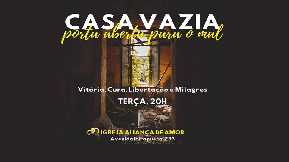 casa vazia porta aberta para o mal